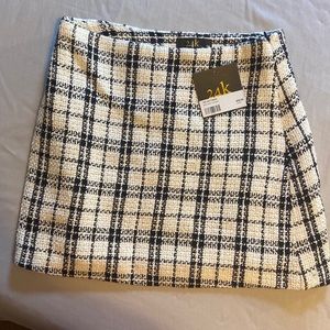 24k Tweed Mini Skirt M NWT